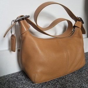 Coach Legacy Demi Hobo Tan Leather Bag